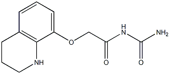 [2-(1,2,3,4-tetrahydroquinolin-8-yloxy)acetyl]urea,,结构式