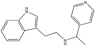 [2-(1H-indol-3-yl)ethyl][1-(pyridin-4-yl)ethyl]amine 结构式
