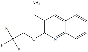 [2-(2,2,2-trifluoroethoxy)quinolin-3-yl]methanamine,,结构式