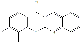 [2-(2,3-dimethylphenoxy)quinolin-3-yl]methanol 化学構造式