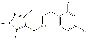[2-(2,4-dichlorophenyl)ethyl][(1,3,5-trimethyl-1H-pyrazol-4-yl)methyl]amine 化学構造式