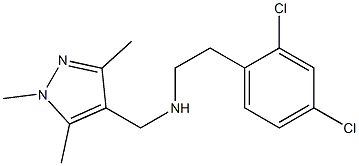 [2-(2,4-dichlorophenyl)ethyl][(1,3,5-trimethyl-1H-pyrazol-4-yl)methyl]amine Structure