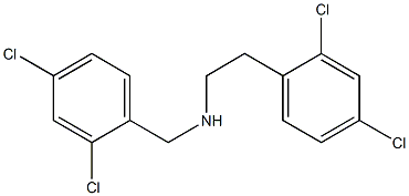 [2-(2,4-dichlorophenyl)ethyl][(2,4-dichlorophenyl)methyl]amine 化学構造式