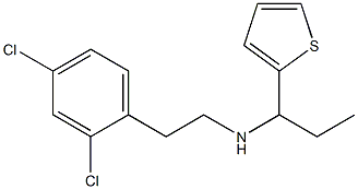 [2-(2,4-dichlorophenyl)ethyl][1-(thiophen-2-yl)propyl]amine,,结构式