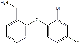 [2-(2-bromo-4-chlorophenoxy)phenyl]methanamine 化学構造式