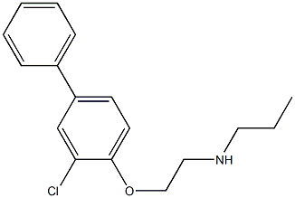 [2-(2-chloro-4-phenylphenoxy)ethyl](propyl)amine,,结构式