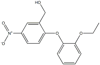 [2-(2-ethoxyphenoxy)-5-nitrophenyl]methanol 结构式