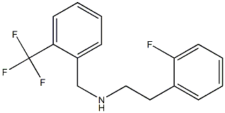 [2-(2-fluorophenyl)ethyl]({[2-(trifluoromethyl)phenyl]methyl})amine Structure