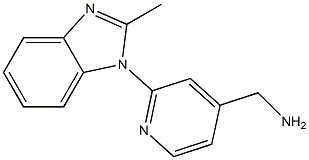 [2-(2-methyl-1H-1,3-benzodiazol-1-yl)pyridin-4-yl]methanamine,,结构式