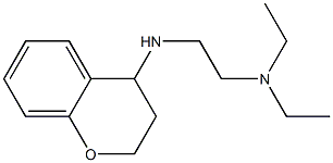 [2-(3,4-dihydro-2H-1-benzopyran-4-ylamino)ethyl]diethylamine Structure