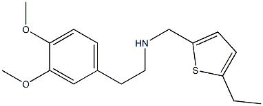 [2-(3,4-dimethoxyphenyl)ethyl][(5-ethylthiophen-2-yl)methyl]amine Structure