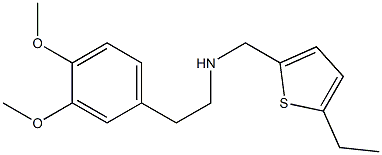 [2-(3,4-dimethoxyphenyl)ethyl][(5-ethylthiophen-2-yl)methyl]amine 结构式