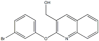 [2-(3-bromophenoxy)quinolin-3-yl]methanol Struktur