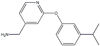 [2-(3-isopropylphenoxy)pyridin-4-yl]methylamine,,结构式