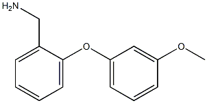 [2-(3-methoxyphenoxy)phenyl]methanamine Structure