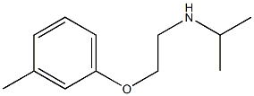 [2-(3-methylphenoxy)ethyl](propan-2-yl)amine,,结构式