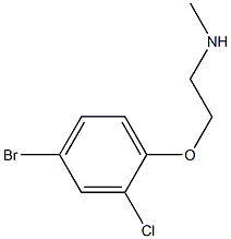 [2-(4-bromo-2-chlorophenoxy)ethyl](methyl)amine 化学構造式