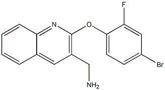 [2-(4-bromo-2-fluorophenoxy)quinolin-3-yl]methanamine 化学構造式