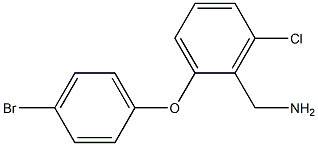 [2-(4-bromophenoxy)-6-chlorophenyl]methanamine 化学構造式