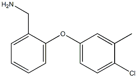 [2-(4-chloro-3-methylphenoxy)phenyl]methanamine,,结构式