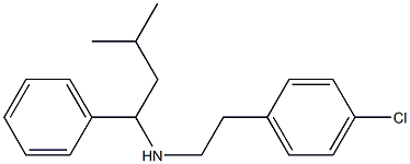 [2-(4-chlorophenyl)ethyl](3-methyl-1-phenylbutyl)amine Structure