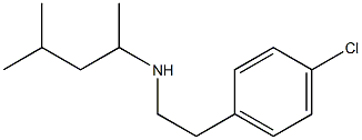 [2-(4-chlorophenyl)ethyl](4-methylpentan-2-yl)amine Struktur