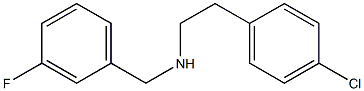 [2-(4-chlorophenyl)ethyl][(3-fluorophenyl)methyl]amine Structure