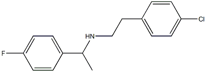 [2-(4-chlorophenyl)ethyl][1-(4-fluorophenyl)ethyl]amine Structure