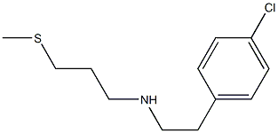 [2-(4-chlorophenyl)ethyl][3-(methylsulfanyl)propyl]amine Structure