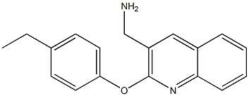 [2-(4-ethylphenoxy)quinolin-3-yl]methanamine Structure