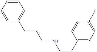 [2-(4-fluorophenyl)ethyl](3-phenylpropyl)amine Structure