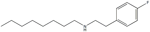 [2-(4-fluorophenyl)ethyl](octyl)amine 化学構造式