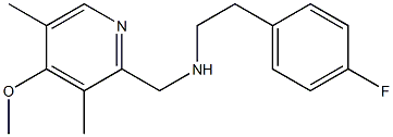 [2-(4-fluorophenyl)ethyl][(4-methoxy-3,5-dimethylpyridin-2-yl)methyl]amine Struktur