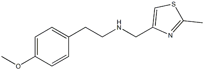 [2-(4-methoxyphenyl)ethyl][(2-methyl-1,3-thiazol-4-yl)methyl]amine,,结构式