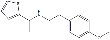 [2-(4-methoxyphenyl)ethyl][1-(thiophen-2-yl)ethyl]amine Structure