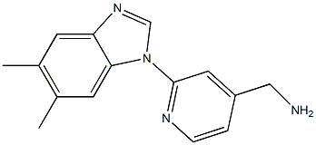 [2-(5,6-dimethyl-1H-1,3-benzodiazol-1-yl)pyridin-4-yl]methanamine