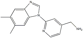 [2-(5,6-dimethyl-1H-1,3-benzodiazol-1-yl)pyridin-4-yl]methanamine|