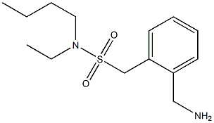 [2-(aminomethyl)phenyl]-N-butyl-N-ethylmethanesulfonamide Struktur
