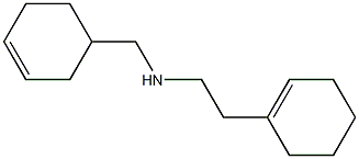 [2-(cyclohex-1-en-1-yl)ethyl](cyclohex-3-en-1-ylmethyl)amine 结构式