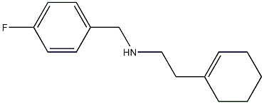 [2-(cyclohex-1-en-1-yl)ethyl][(4-fluorophenyl)methyl]amine,,结构式