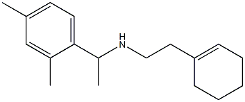 [2-(cyclohex-1-en-1-yl)ethyl][1-(2,4-dimethylphenyl)ethyl]amine Structure
