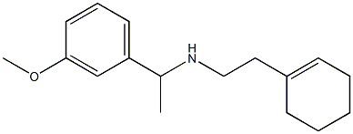 [2-(cyclohex-1-en-1-yl)ethyl][1-(3-methoxyphenyl)ethyl]amine Struktur