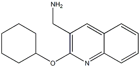 [2-(cyclohexyloxy)quinolin-3-yl]methanamine,,结构式
