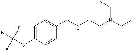 [2-(diethylamino)ethyl]({4-[(trifluoromethyl)sulfanyl]phenyl}methyl)amine Structure