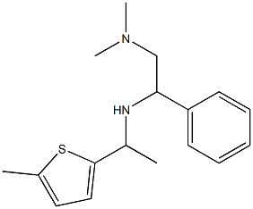 [2-(dimethylamino)-1-phenylethyl][1-(5-methylthiophen-2-yl)ethyl]amine Structure