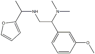 [2-(dimethylamino)-2-(3-methoxyphenyl)ethyl][1-(furan-2-yl)ethyl]amine Structure