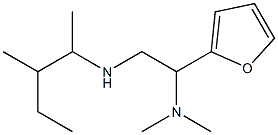 [2-(dimethylamino)-2-(furan-2-yl)ethyl](3-methylpentan-2-yl)amine,,结构式