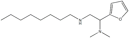 [2-(dimethylamino)-2-(furan-2-yl)ethyl](octyl)amine,,结构式