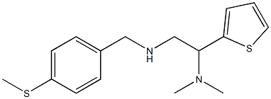 [2-(dimethylamino)-2-(thiophen-2-yl)ethyl]({[4-(methylsulfanyl)phenyl]methyl})amine,,结构式