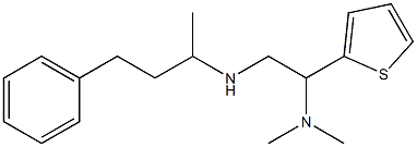 [2-(dimethylamino)-2-(thiophen-2-yl)ethyl](4-phenylbutan-2-yl)amine 结构式